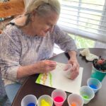 Residents enjoy crafts among other indoor and outdoor activties